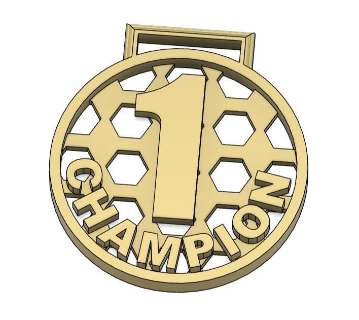 Medal Honeycomb Champion