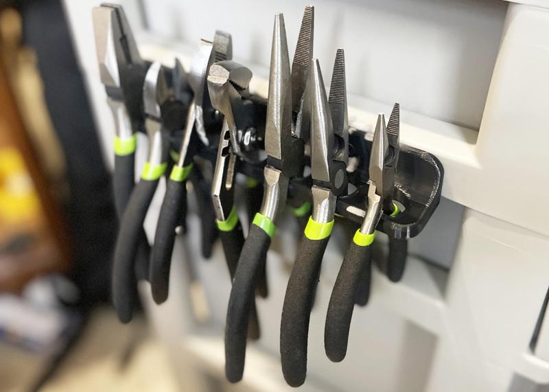 7-Slot Plier Wall Mount