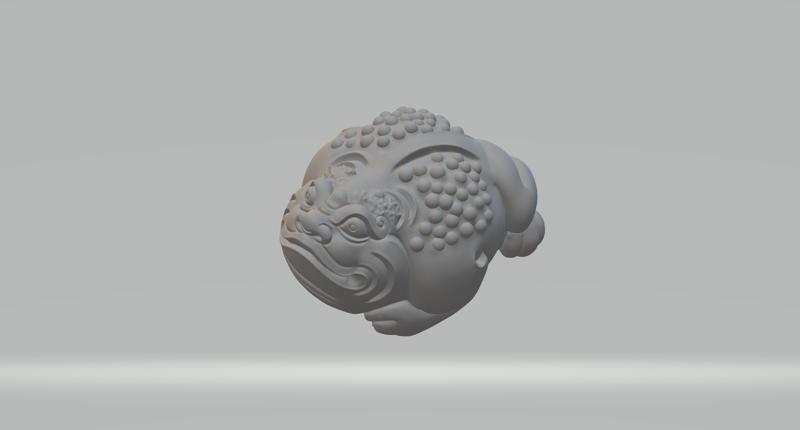 Golden Toad 3D print model