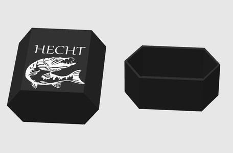 Zigarettendose Mit Hecht motiv für alle Angefreunde