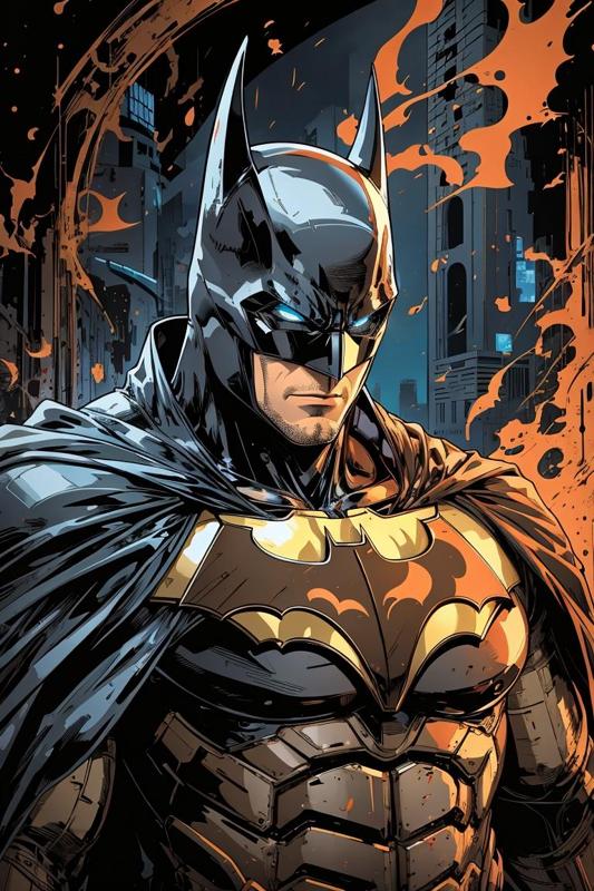 Batman in Flames