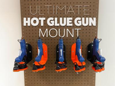 The Ultimate hot glue gun mount