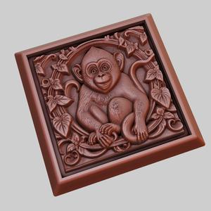 Monkey Animal 3D Model for CNC Router Laser & 3D Printer