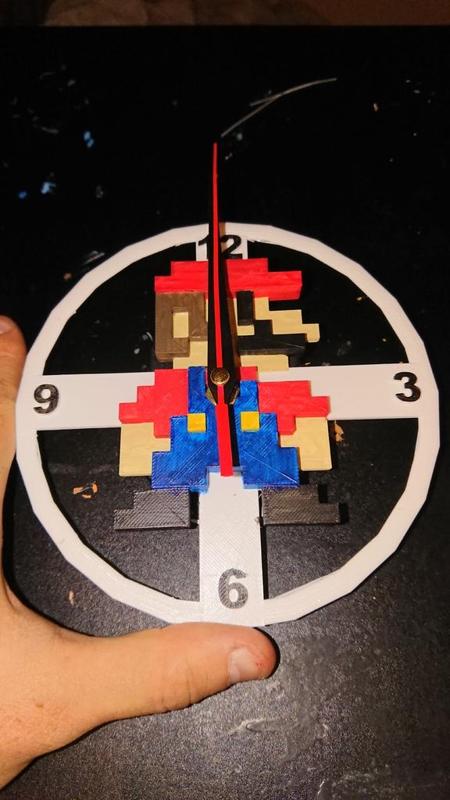 Mario 8 bit clock