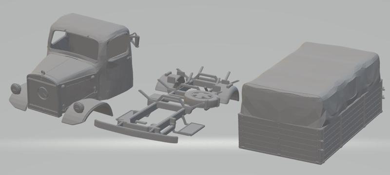 Mercedes L300 Printable Truck