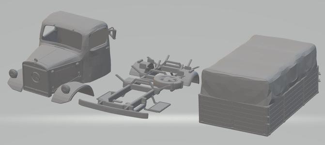 Mercedes L300 Printable Truck