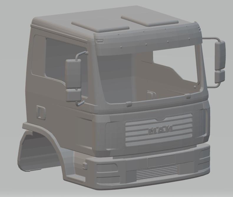 Man TGL Printable Cab Truck