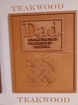 Personalized Father's Day Gift For Dad - Customizable with Any Names Father's DayPlaque