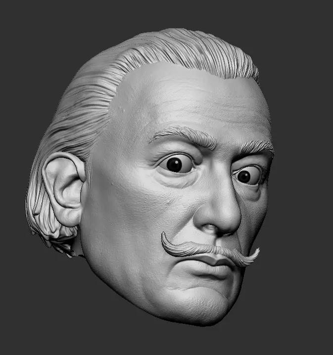 Salvador dali head
