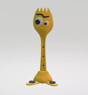 cartoon spork toy 3d printable model
