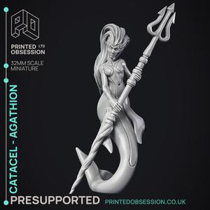 Catacel Agathion - Heaven hath no fury - PRESUPPORTED - Illustrated and Stats - 32mm scale