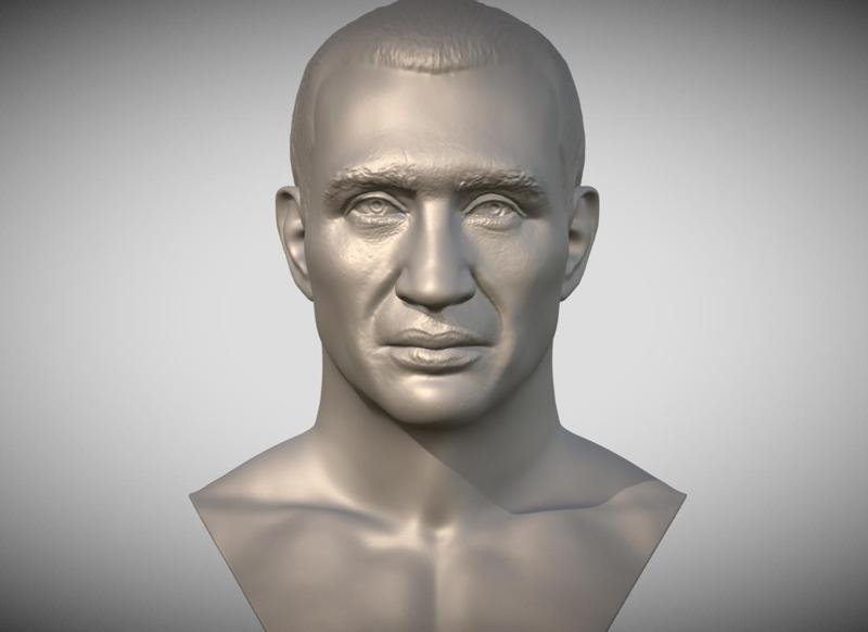 Wladimir Klitschko bust for 3D printing