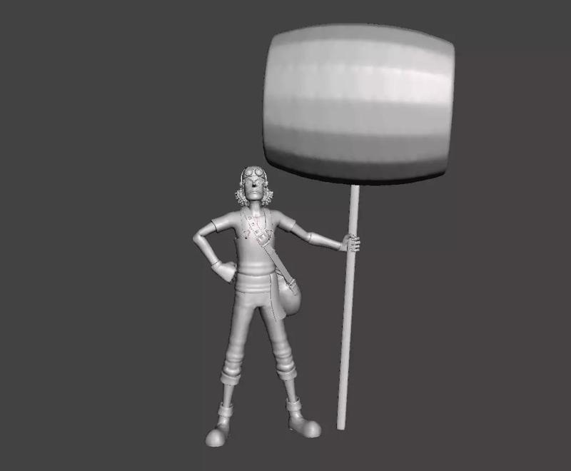 Usopp before timeskip 3D Model