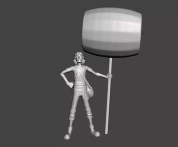 Usopp before timeskip 3D Model