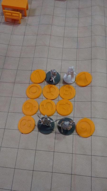 Peanas y Peanas Numeradas / Pawns Numbered