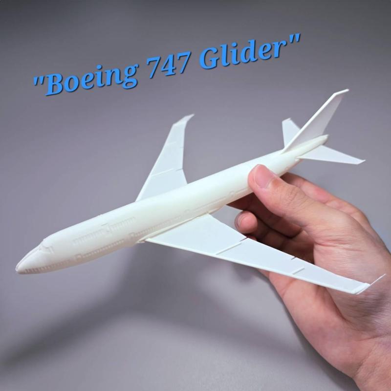 Boeing-747 Jumbo Jet - Glider - Thin wing