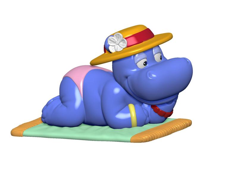HIPPO BABSI BABY FOR 3D PRINT STL
