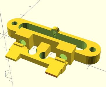 Trim button block to fit into gimbal of Multiplex MPX profi mc2020 / mc3010 / mc3030 series