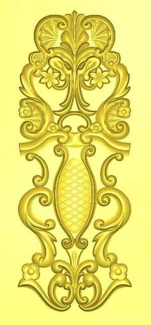 Carved Door Decoration 02 3D Model stl