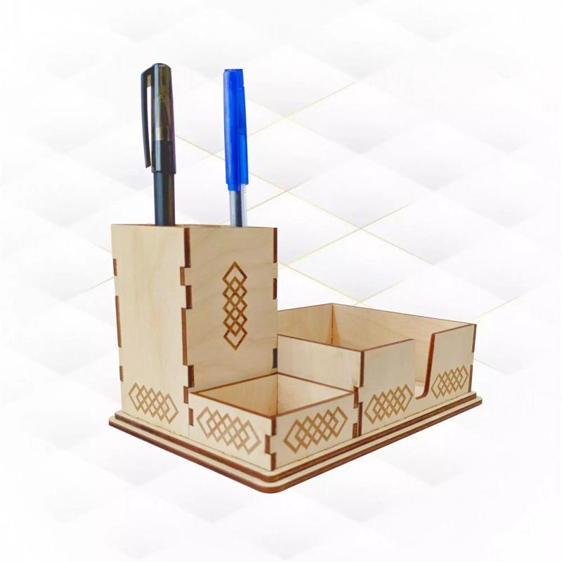 Gift desk organizer laser cut files office accessory