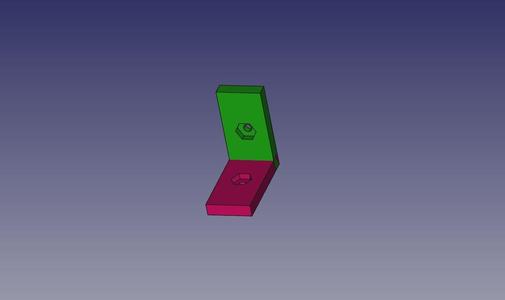 2-way inner corner M3 with nut intake