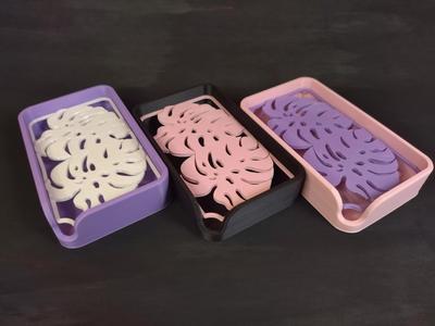 Soap Holder Dish Plant Monstera - 2 Models