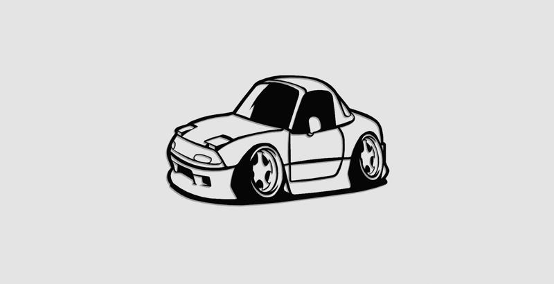Mazda Miata chibi style