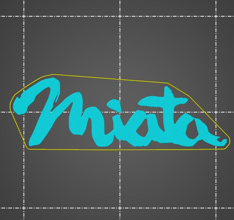 Mazda Miata logo emblem badge