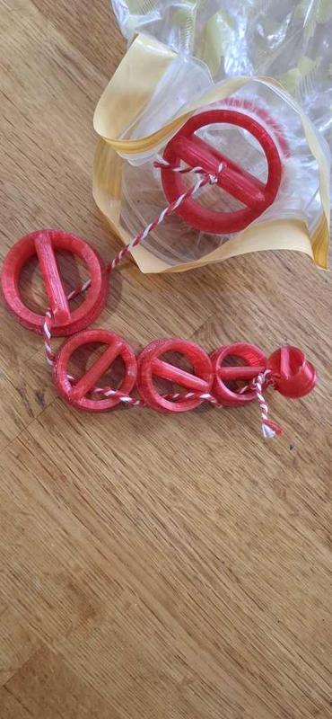 Blowing or sucking a draw chord through a duct.