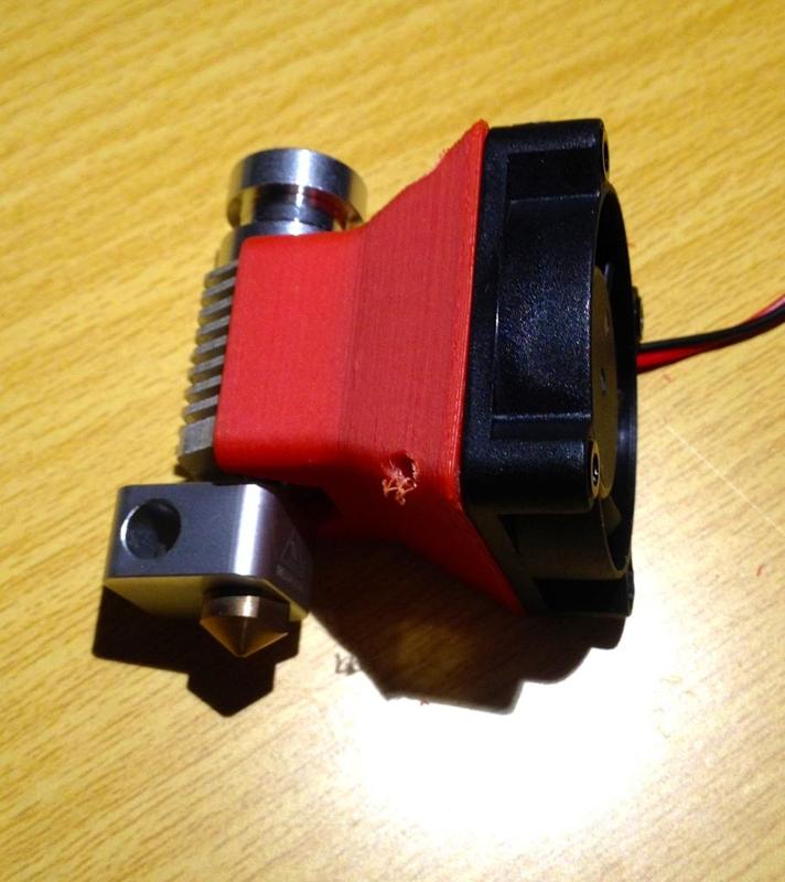 Hexagon Hot End Fan Duct 40x40mm