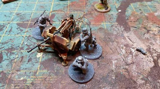 Anti-aircraft gun 20mm Flak 30 + Gun operator (Germany, WW2)