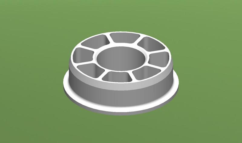 Spool holder adapter for Hatchbox (25mm / 1" to 54.5mm ID)