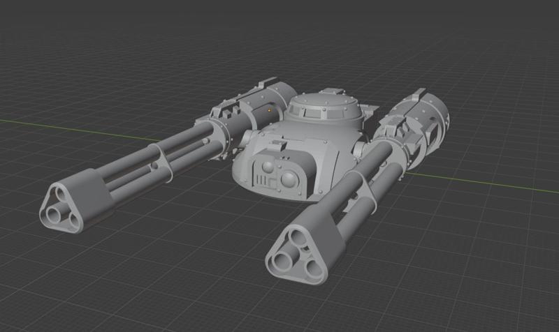 Gatling Cannon for Legion Tanks Mk2