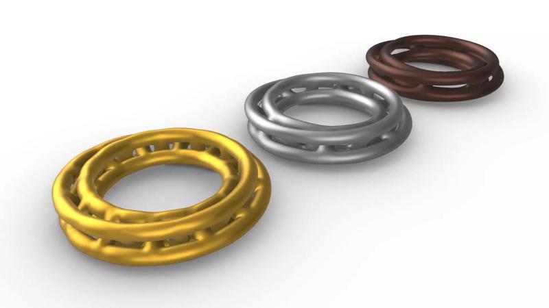 Organic Interlaced Moebius Loops