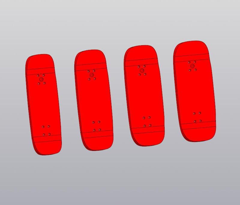 Shapes for low Fingerboard Mold