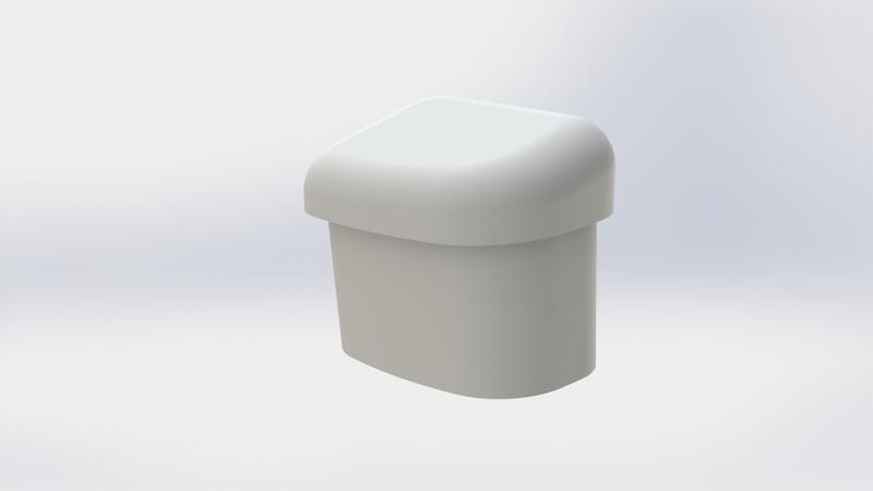 Roof rail plug for Ford Transit