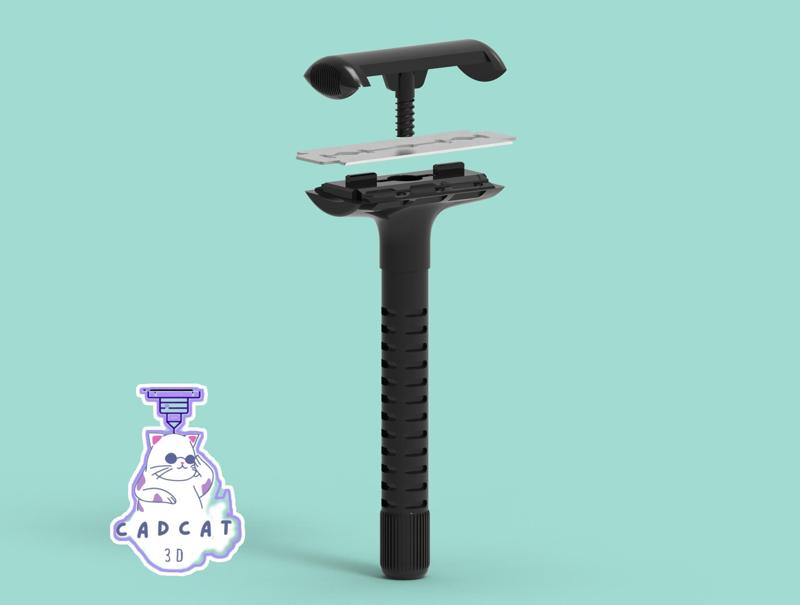 Vintage-Classic Razor and Razor Blade Box