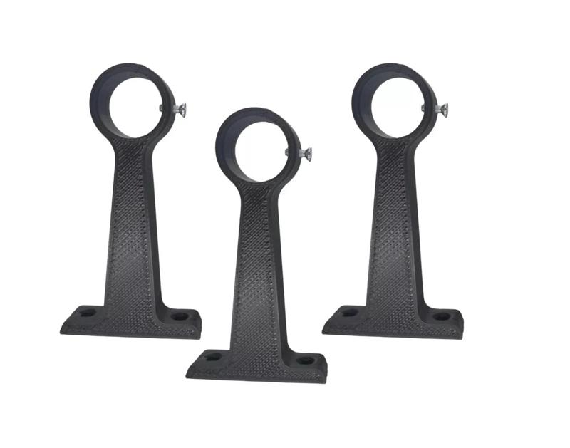 Single XL Curtain Bracket for Ceiling 19/22mm