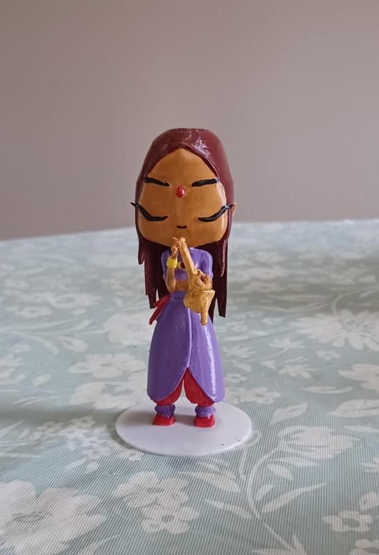 Sally Bollywood: Super Detective Playing Her Saxophone Figure