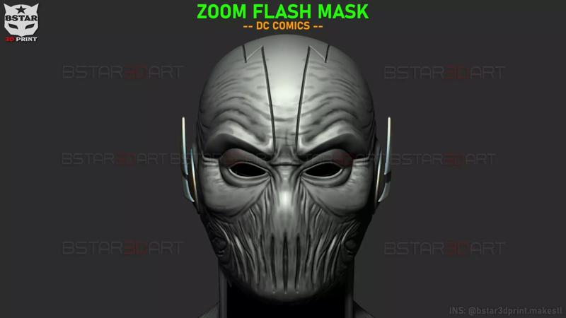 Zoom Flash Mask - Hunter Zolomon  Cosplay - DC Comics