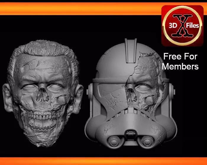 Zombie Clone Trooper - Star Wars HeadSculpt  Action Figure