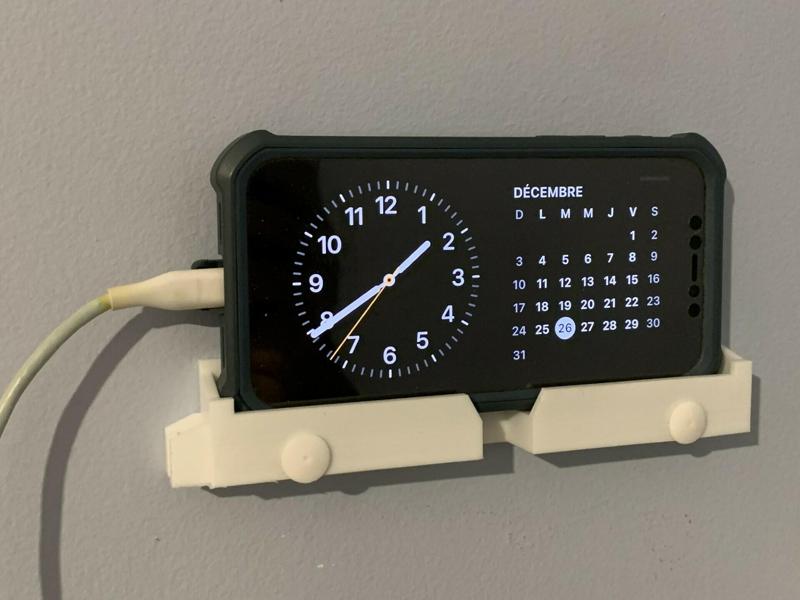 Cell phone wall mount