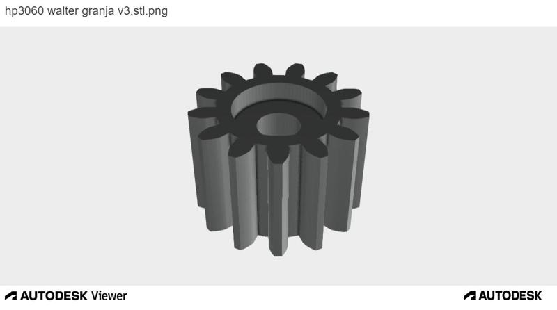 HP 3060 blade gear