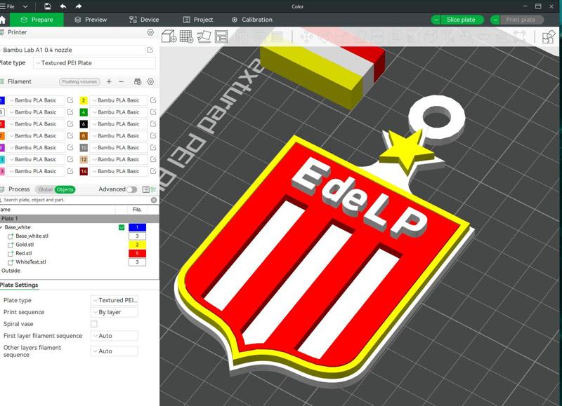 AFA Estudiantes (LP) club Coaster necklace and keychain Color Printable