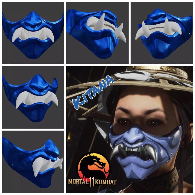 Kitana mask from Mortal Kombat 11 - Earthrealms ally