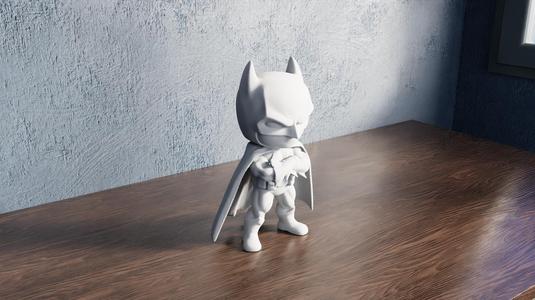 Angry Batman Chibi – Fierce Dark Knight