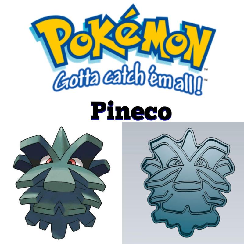 AMAZING POKEMON pineco COOKIE CUTTER STAMP CAKE DECORATING