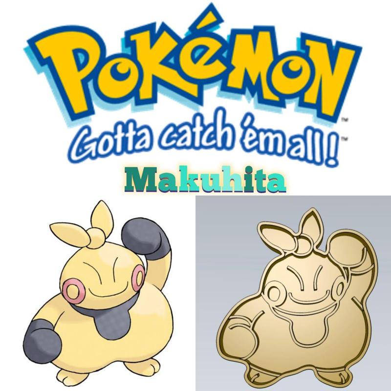 AMAZING POKEMON Makuhita COOKIE CUTTER STAMP CAKE DECORATING