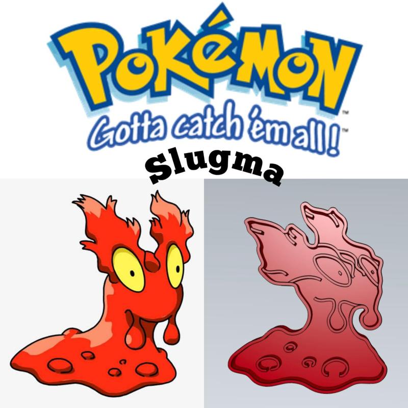 AMAZING POKEMON Slugma COOKIE CUTTER STAMP CAKE DECORATING