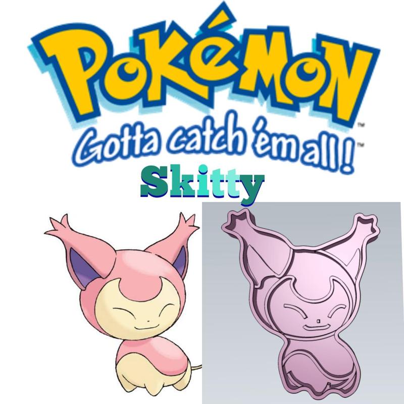 AMAZING POKEMON skitty COOKIE CUTTER STAMP CAKE DECORATING